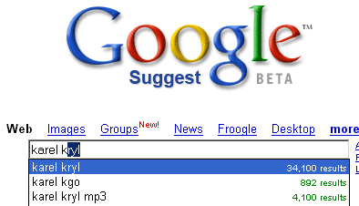 Google Suggest Beta