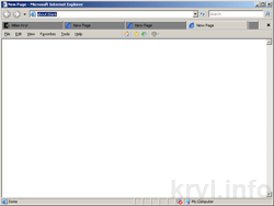 Microsoft Internet Explorer 7 beta 1 rozhran