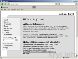 Microsoft Internet Explorer 7 beta 1 stránka kryl.info